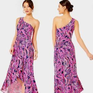 Lilly Pulitzer MONICO ONE SHOULDER Hi-Low Dress, size small
